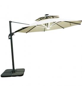 3 m Round Solar LED Cantilever Umbrella UMB-044