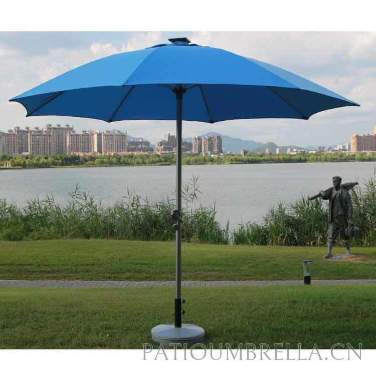 Patio Umbrella Dia 3M Round Aluminium Outdoor Garden Tent Garden Umbrella With Fiberglass Light Rib UMB-046