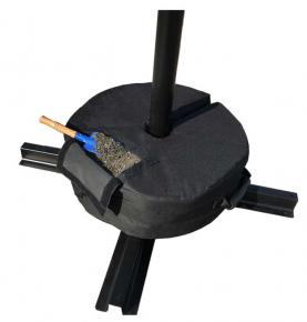 Round Sand-Filled Parasol Base Weight Bag