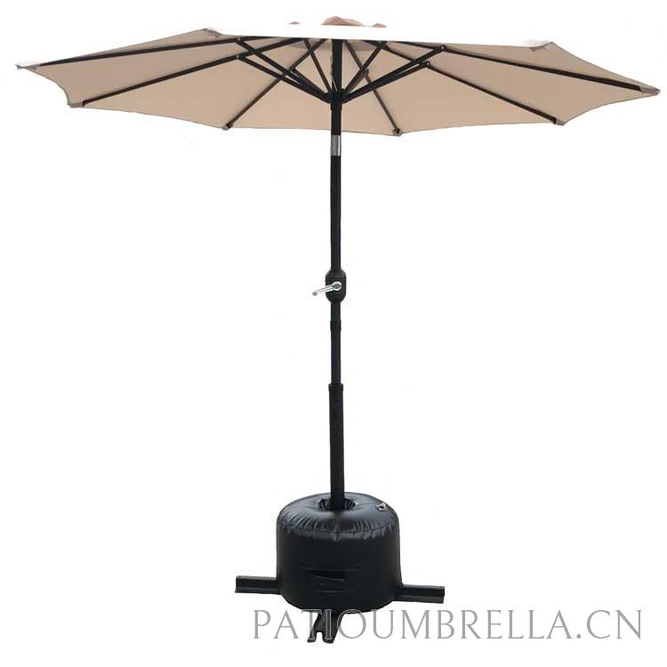 Patio Umbrella Base Round Shape Dia.45X30.5cm Water Injected PVC Bag Parasol Base For Outdoor Umbrella